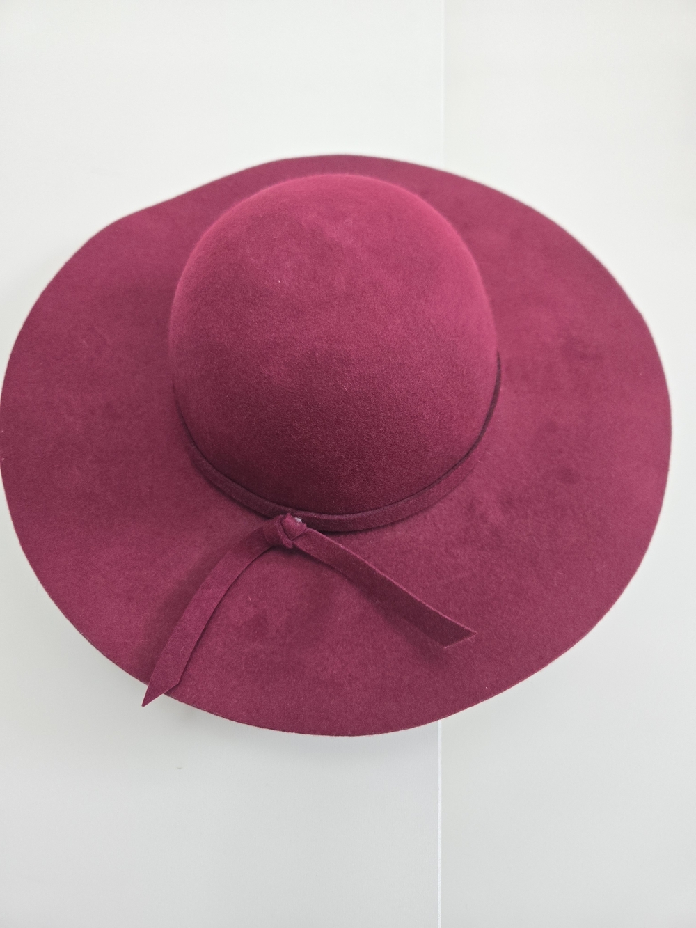 Ladies Summer Fedora Hat Wide Floppy Brim Beach Sun Hat 28 cm 100% Wool